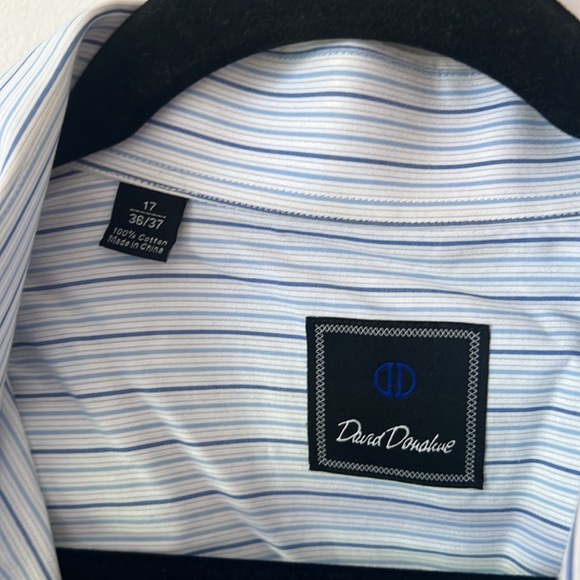 David Donahue Men’s Dress Shirt - Size 17 36/37 - Picture 5 of 6
